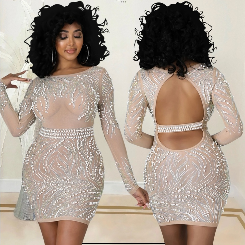 Rhinestones an Pearl Dress